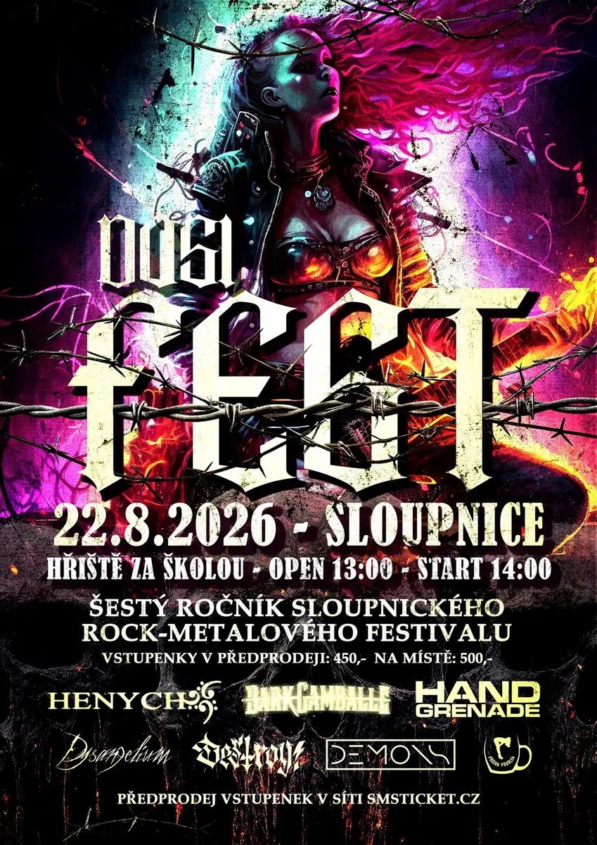 Dosifest 2026 — Hřiště za školou, Sloupnice