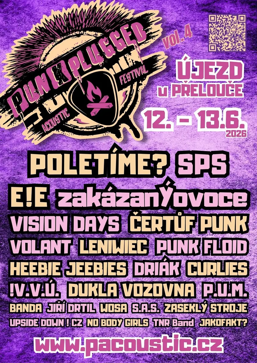PUNKPLUGGED FESTIVAL vol. 4 — Letní parket, Újezd u Přelouče