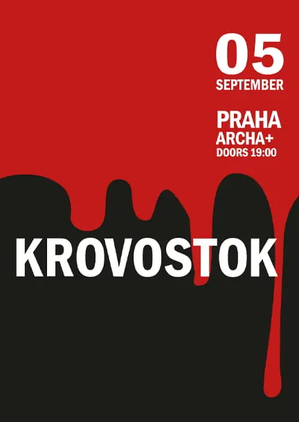 Krovostok live in Prag — ARCHA+, Prag