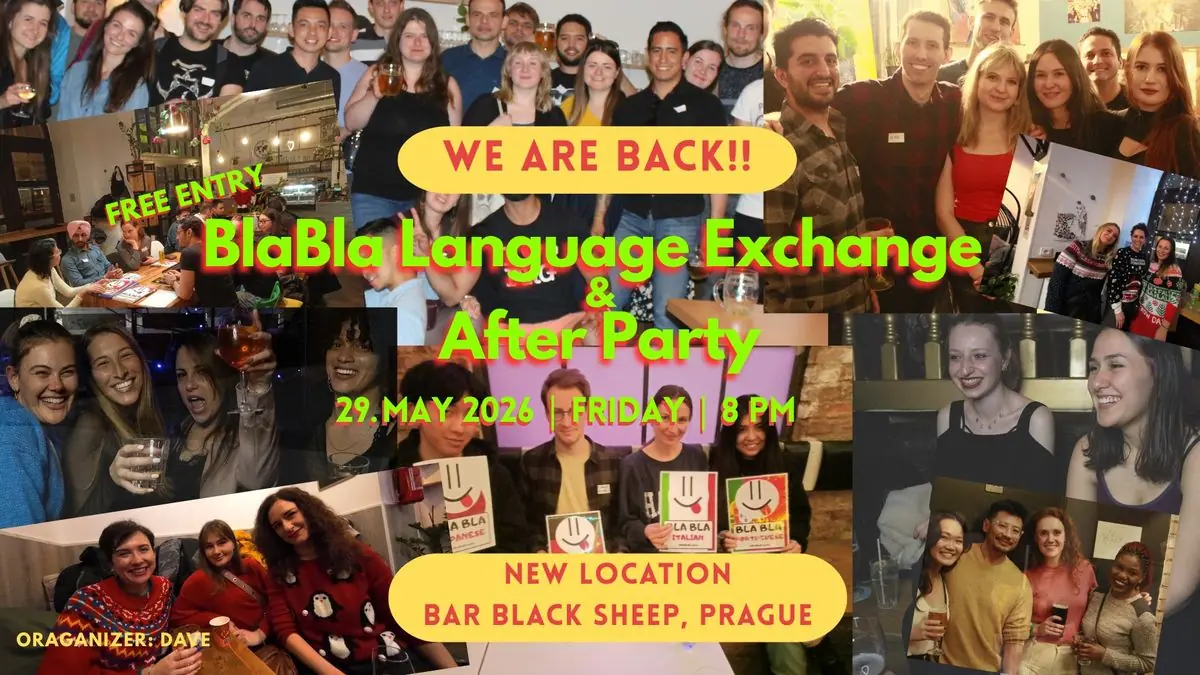 BlaBla Language Exchange (NEW LOCATION) — Black Sheep Prague, Praha