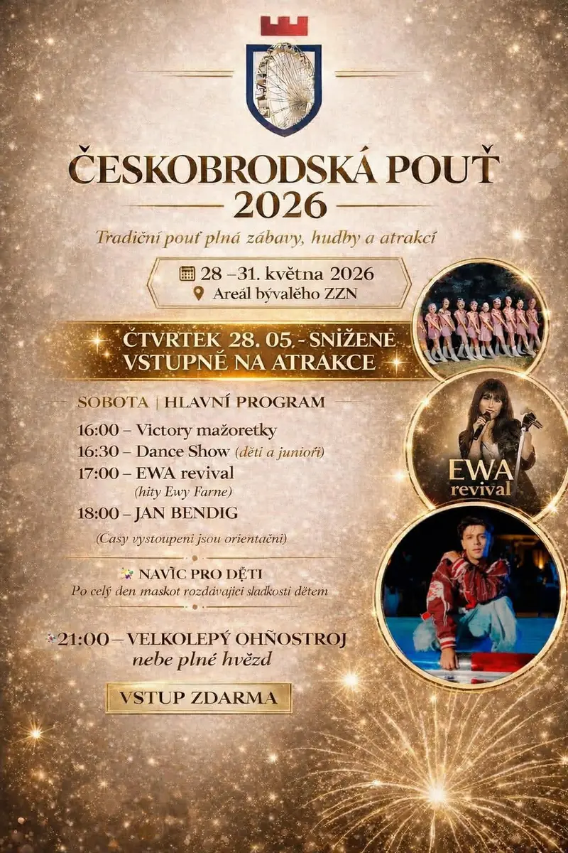 Jarní českobrodská pouť 2026 — areál bývalého ZZN, Praha