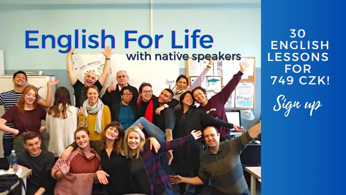 New English classes with native speakers! Full course: 20–30 hours of English for just 749 CZK! — Praha
