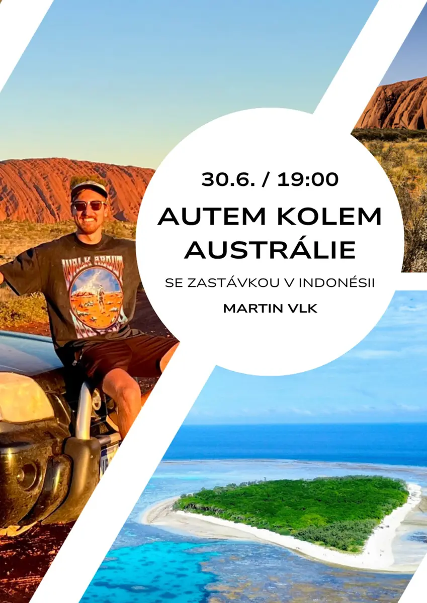 Autem kolem Austrálie se zastávkou v Indonésii — Klub cestovatelů, Brno