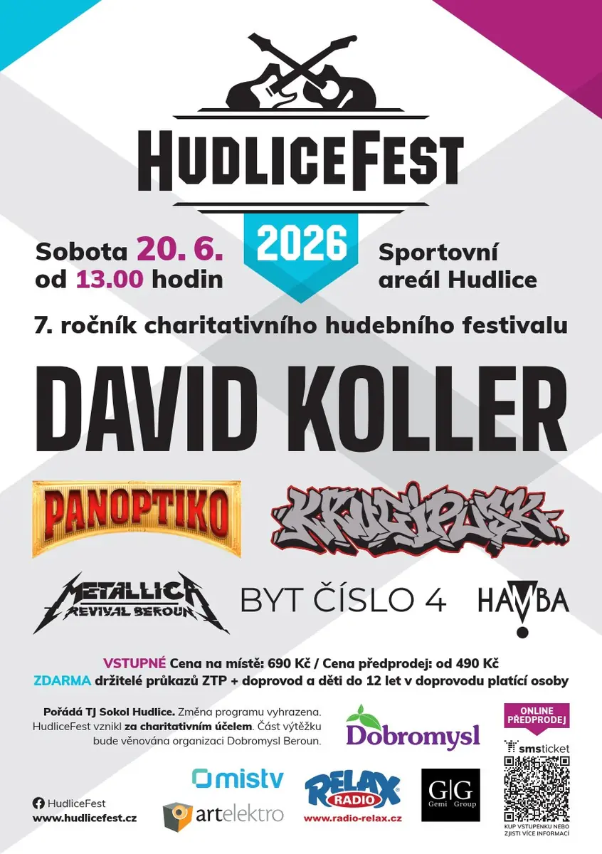 HudliceFest 2026 — Sportovní areál u lesa, Hudlice