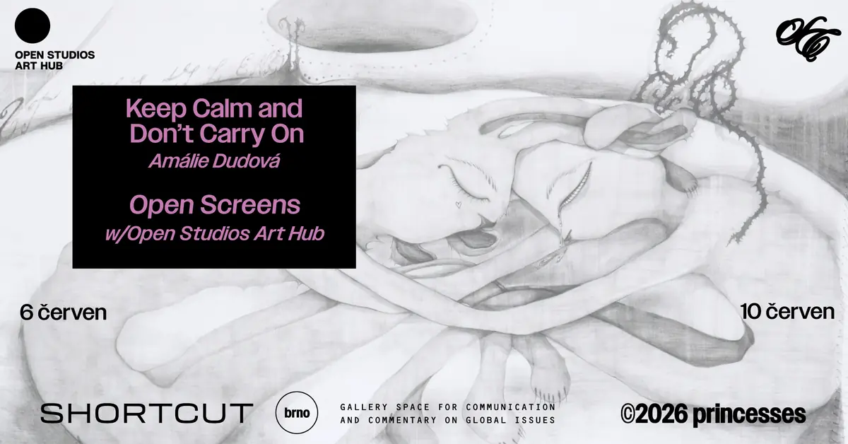 Keep Calm and Don't Carry On + Open Screens — Shortcut Gallery, Brno