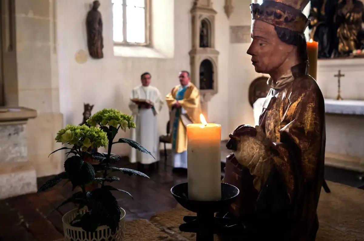 Messe in der Schlosskapelle Svihov — Národní památkový ústav, územní odborné pracoviště v Plzni, Švihov