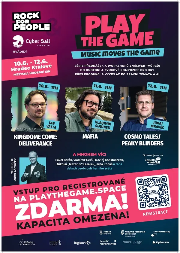 Play The Game: Music Moves The Game — Adalbertinum - malý sál, Hradec Králové