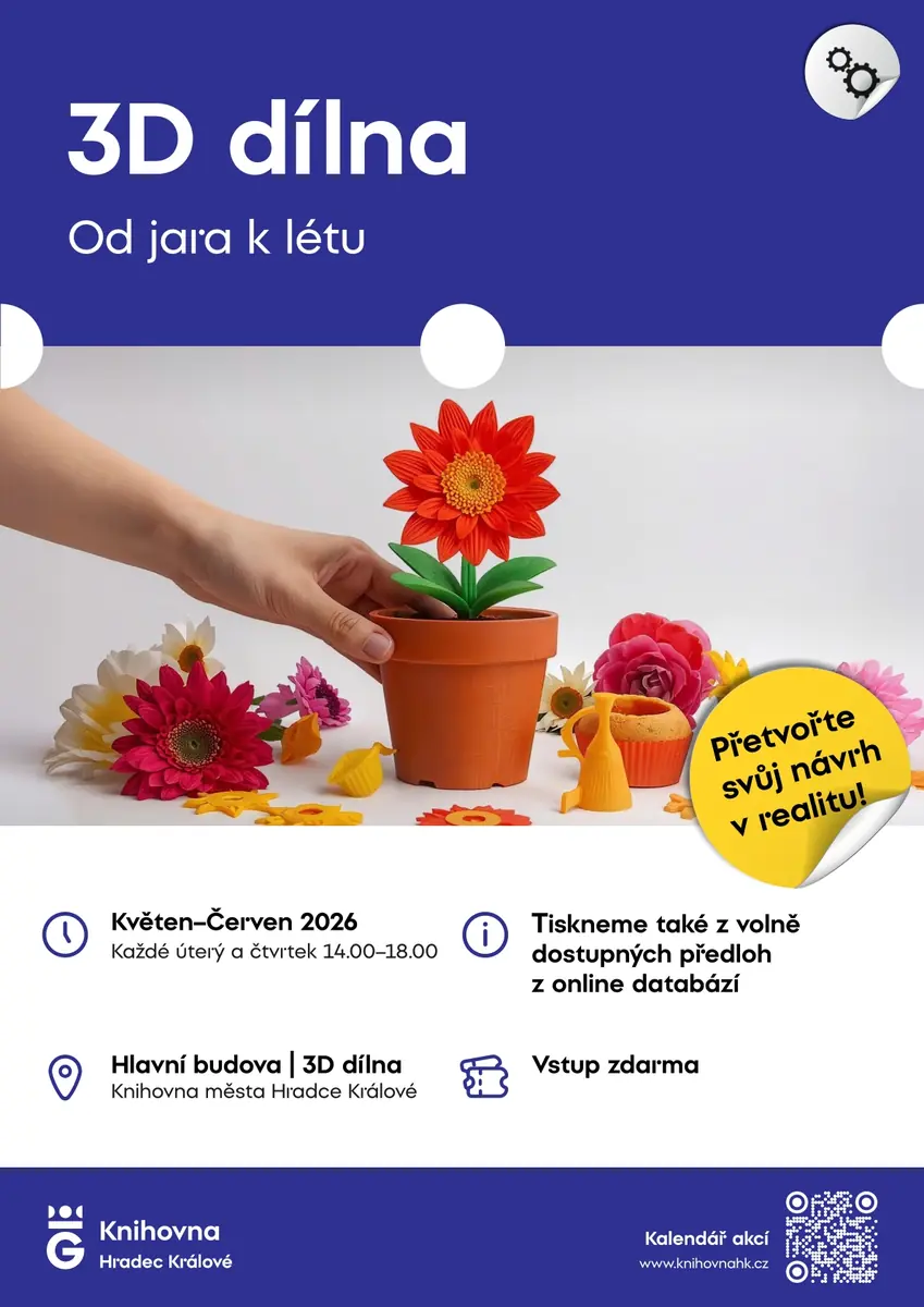 3D dílna – Od jara k létu — Městská knihovna, Hradec Králové