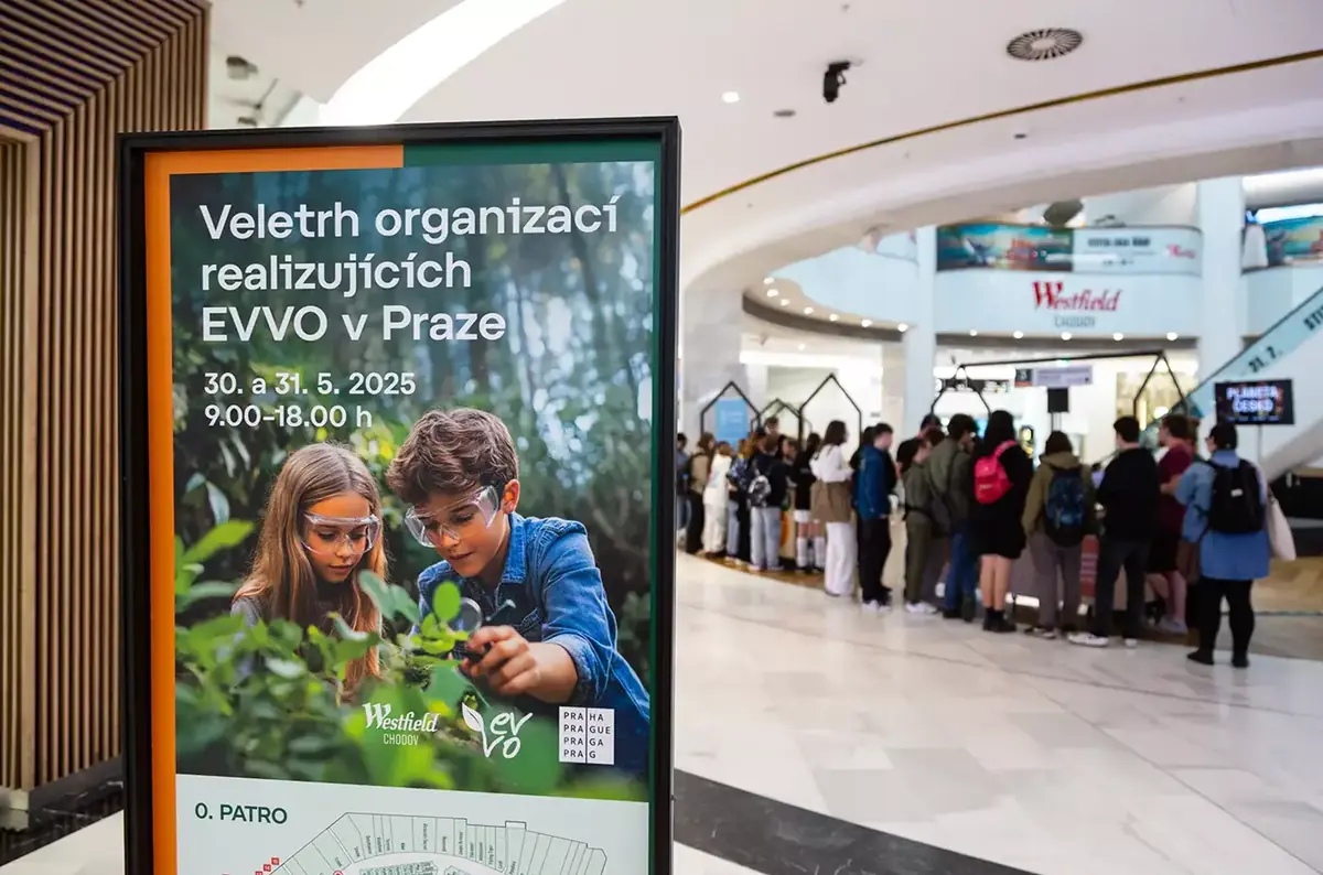 Zážitkový veletrh organizací realizujících EVVO v Praze — OC Westfield Chodov, Praha