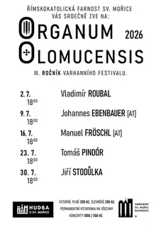 Organum Olomucensis 2026 - Vladimír Roubal