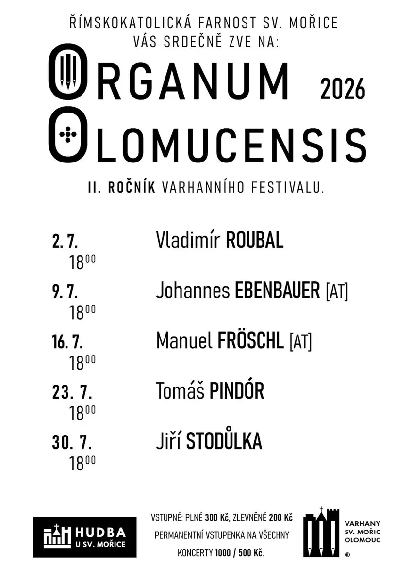 Organum Olomucensis 2026 - Володимир Рубал — Kostel sv. Mořice, Olomouc