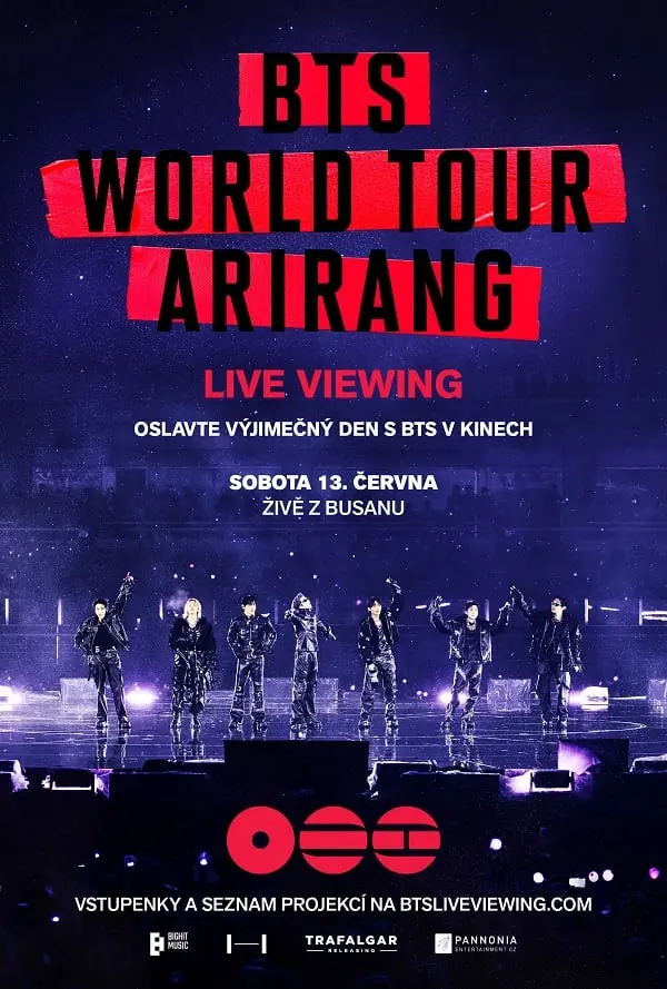 BTS WORLD TOUR: 'ARIRANG' IN BUSAN: LIVE — Cinema City, Brno