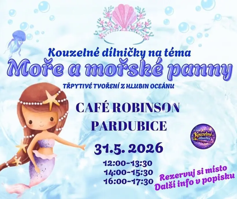 Moře a mořské panny - kouzelné dílničky — Turistické informační centrum Pardubice, Pardubice