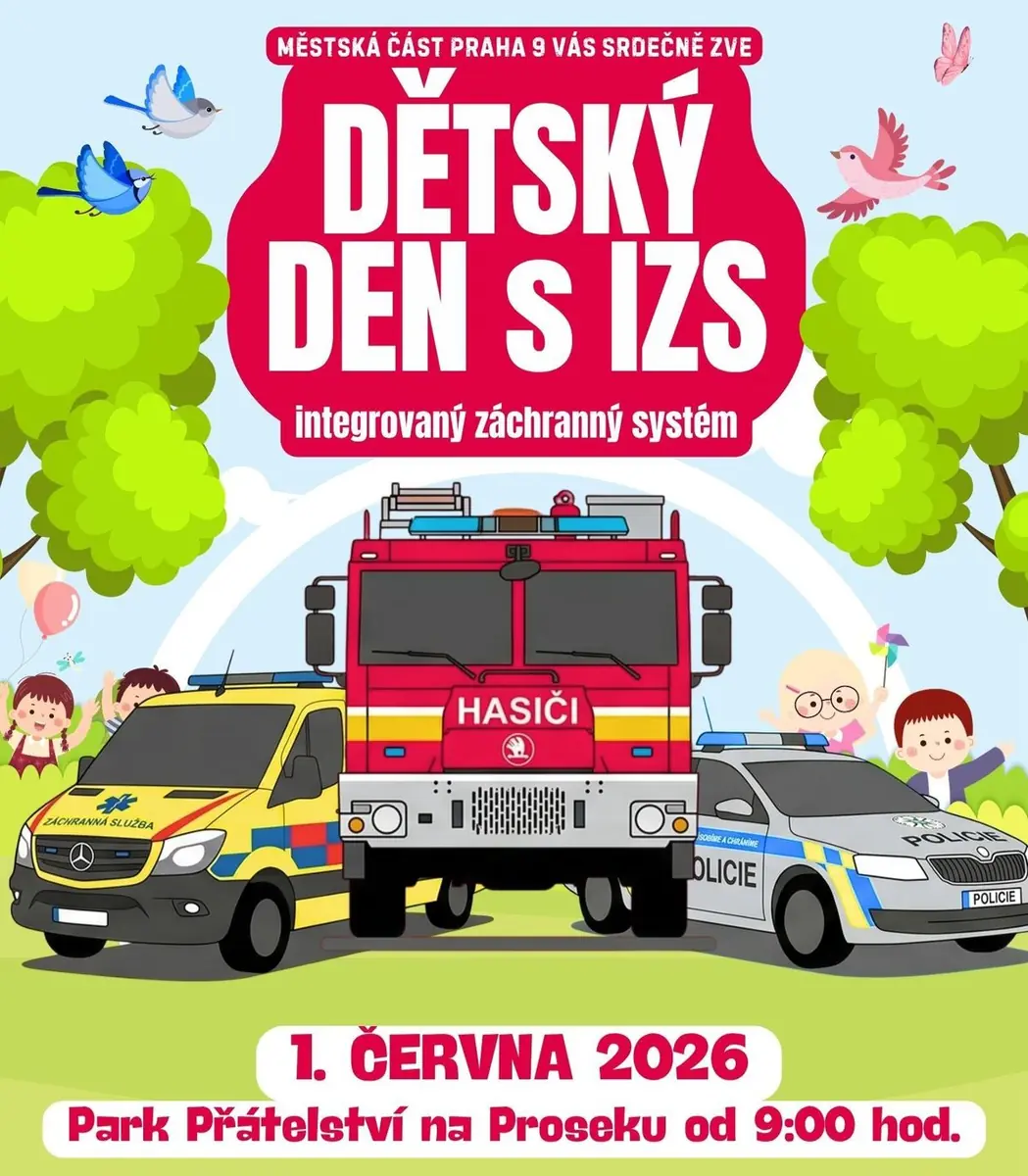 Children's Day with Emergency Services — Park Přátelství Prosek, Prague