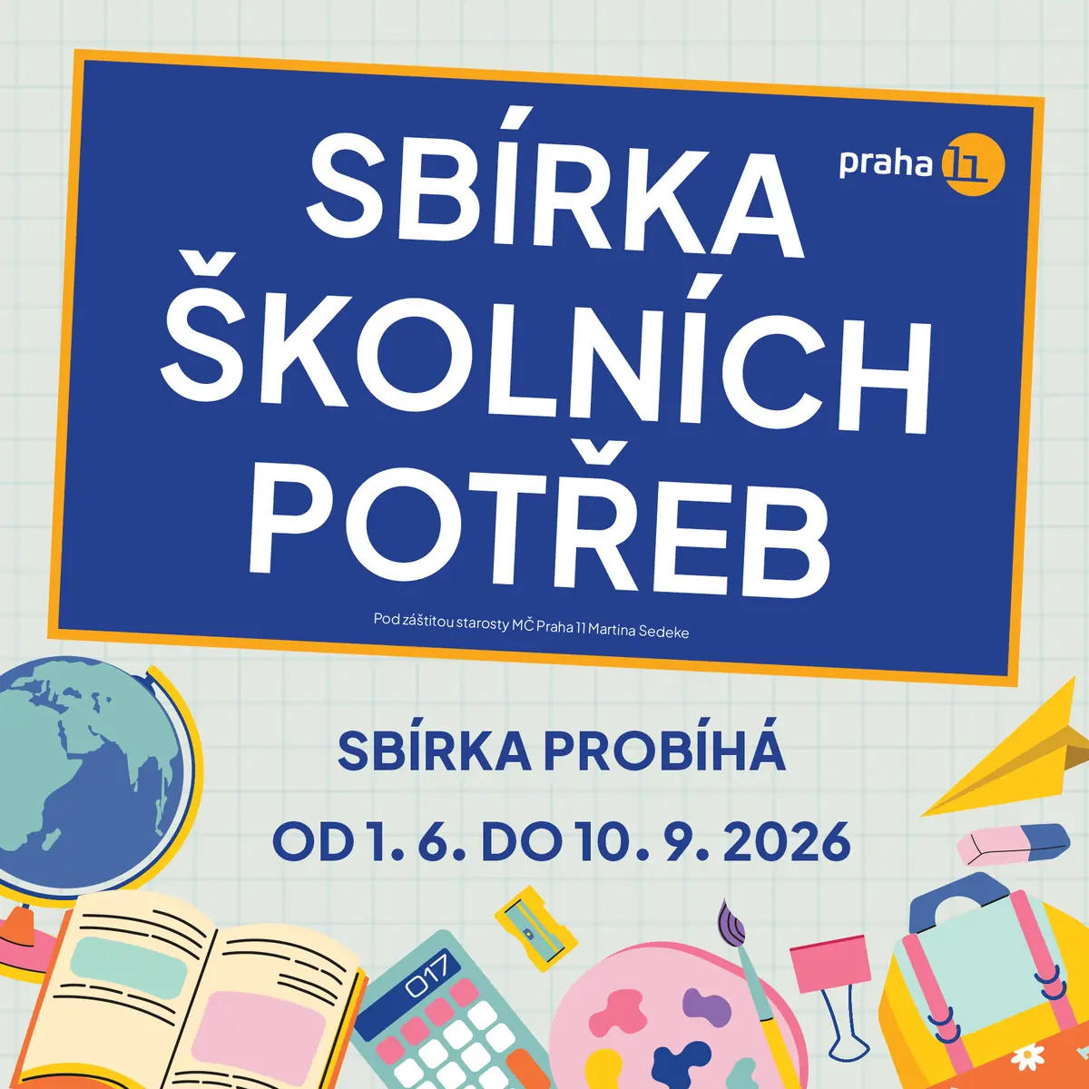 Sbírka školních potřeb pomůže dětem k lepšímu startu do školy — Jižní Město, Praha