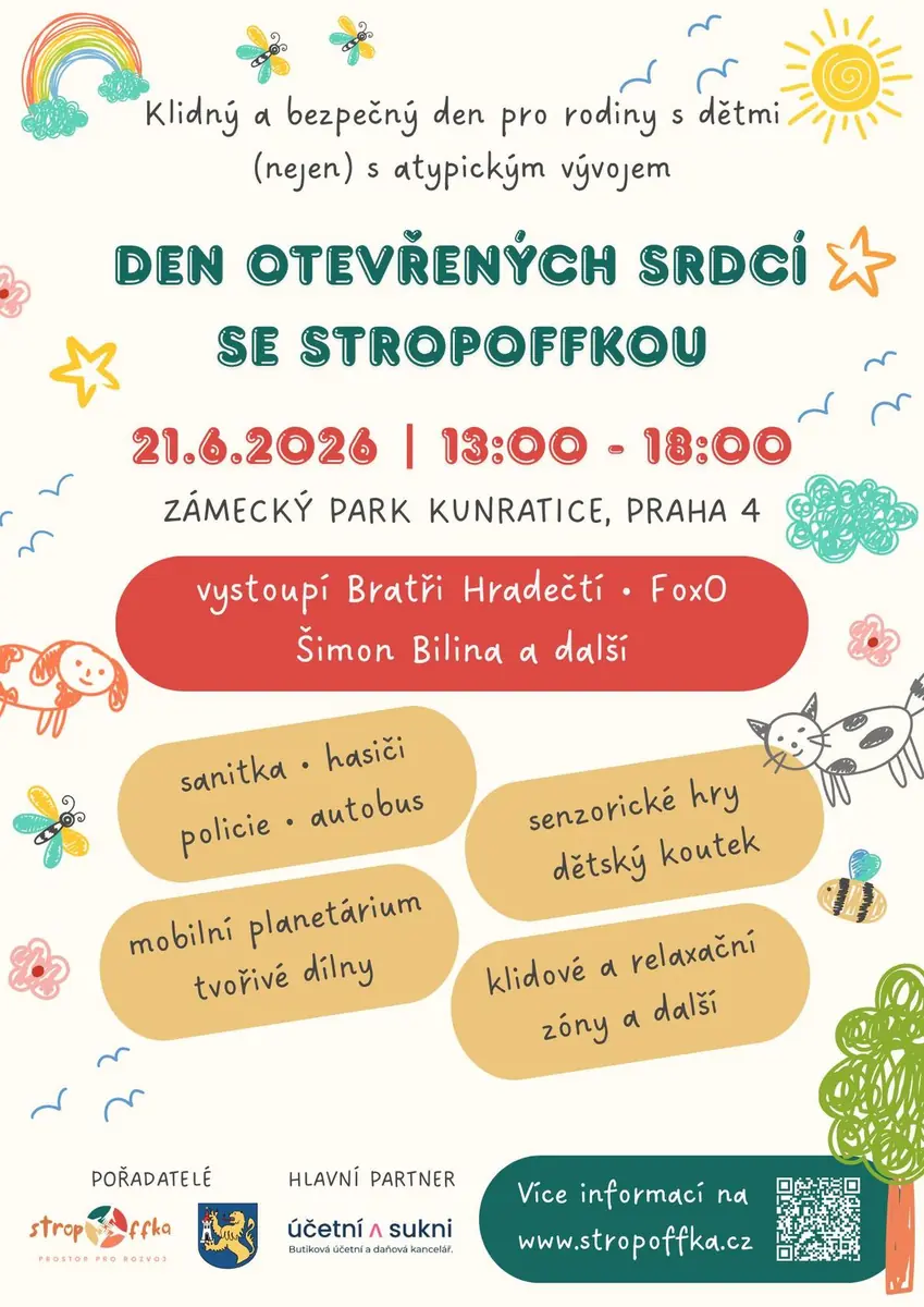 Den otevřených srdcí se StropOFFkou — Zámecký park Kunratice, Praha