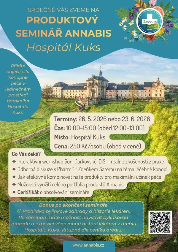 PRODUKTOVÝ SEMINÁŘ ANNABIS — Barokní areál, Kuks