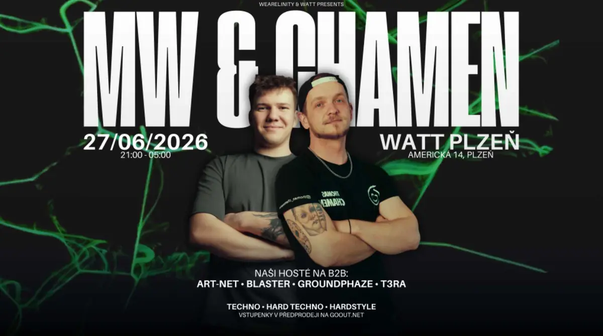 MW & CHAMEN INVITES — Watt Music Club, Plzeň – Jižní Předměstí