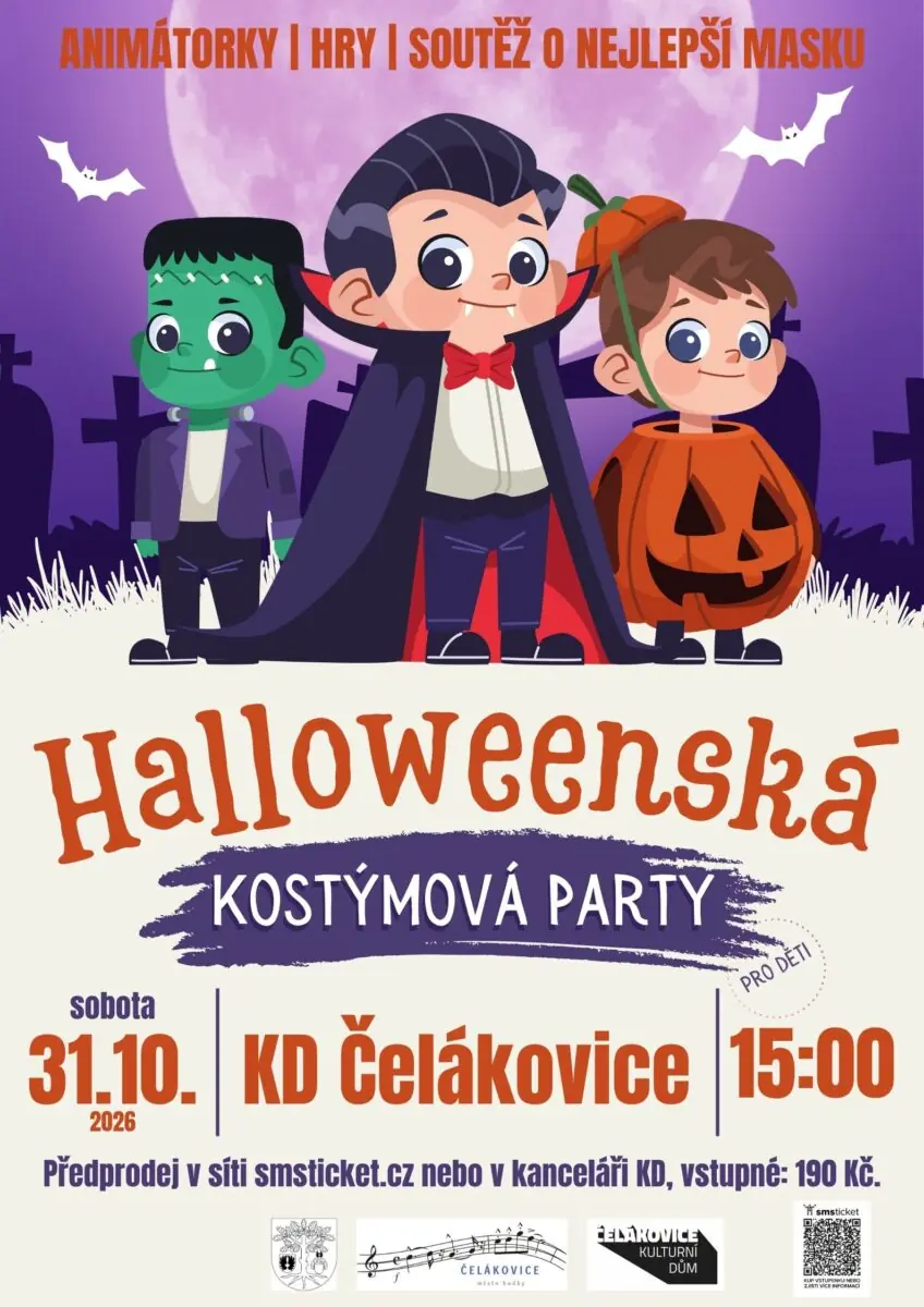 Halloweenská kostýmová party - pro děti — KD Čelákovice, Čelákovice