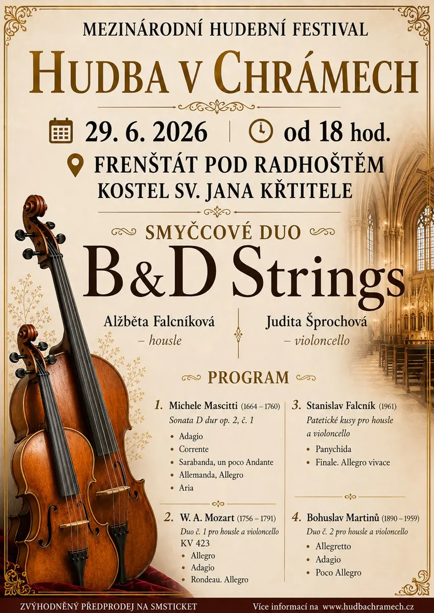 Duo B&D Strings — Kirchen des hl. Martin und des hl. Johannes des Täufers, Frenštát pod Radhoštěm