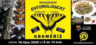 Prodejní výstava brouků a motýlů, Výstaviště Kroměříž, 10.10.2026