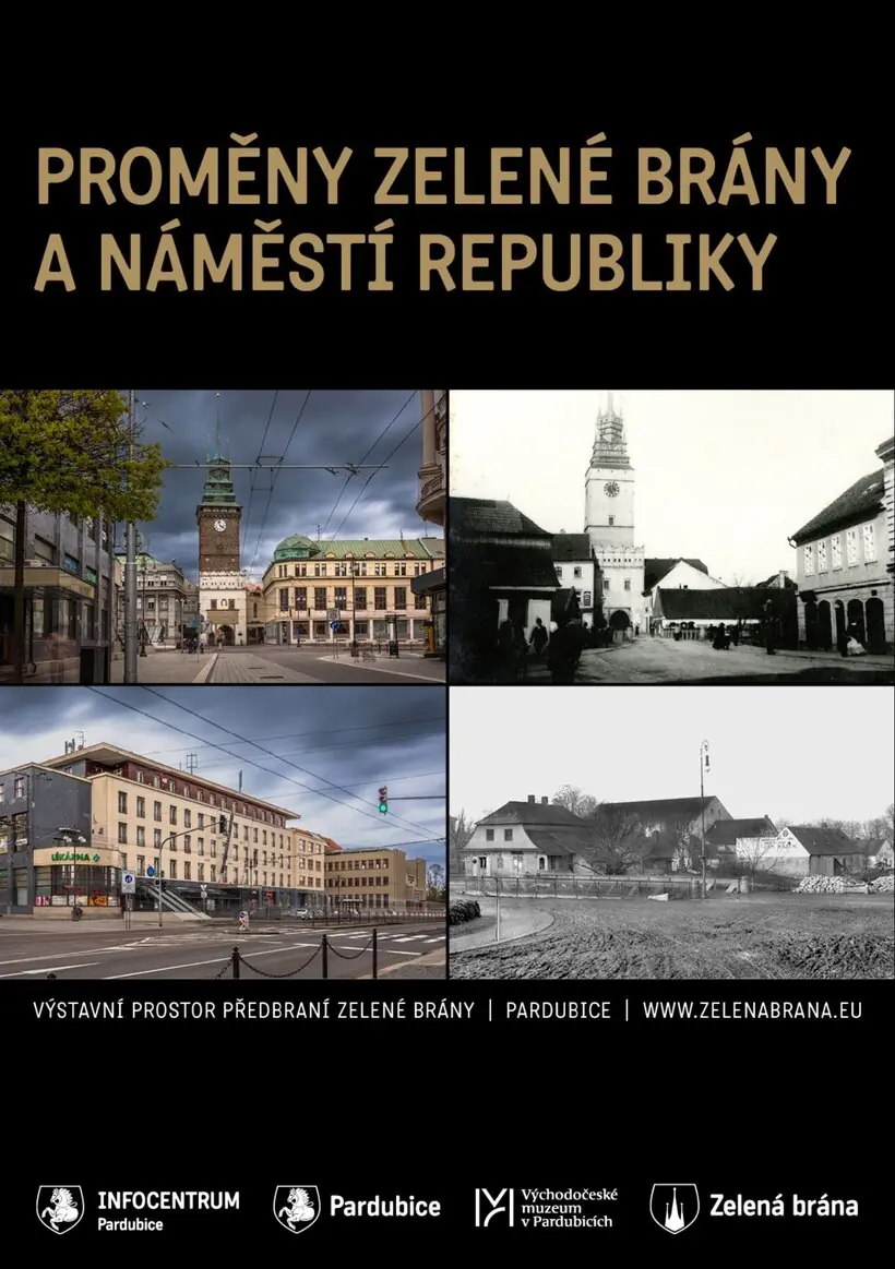 Výstava historických fotografií "Proměny Zelené brány a náměstí Republiky" — Turistické informační centrum Pardubice, Pardubice
