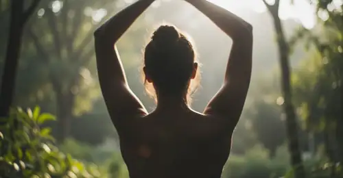 Pilates v zahradě