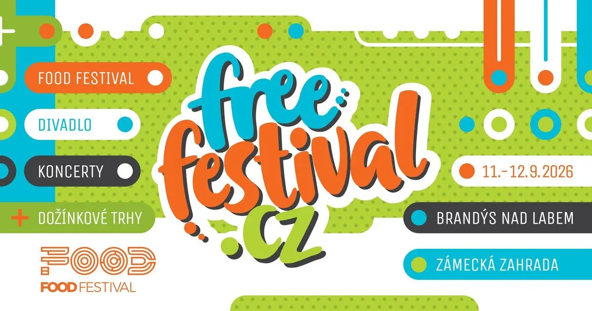 Free Festival 11.-12. September 2026 — Zámecká zahrada, Brandýs nad Labem, Prag