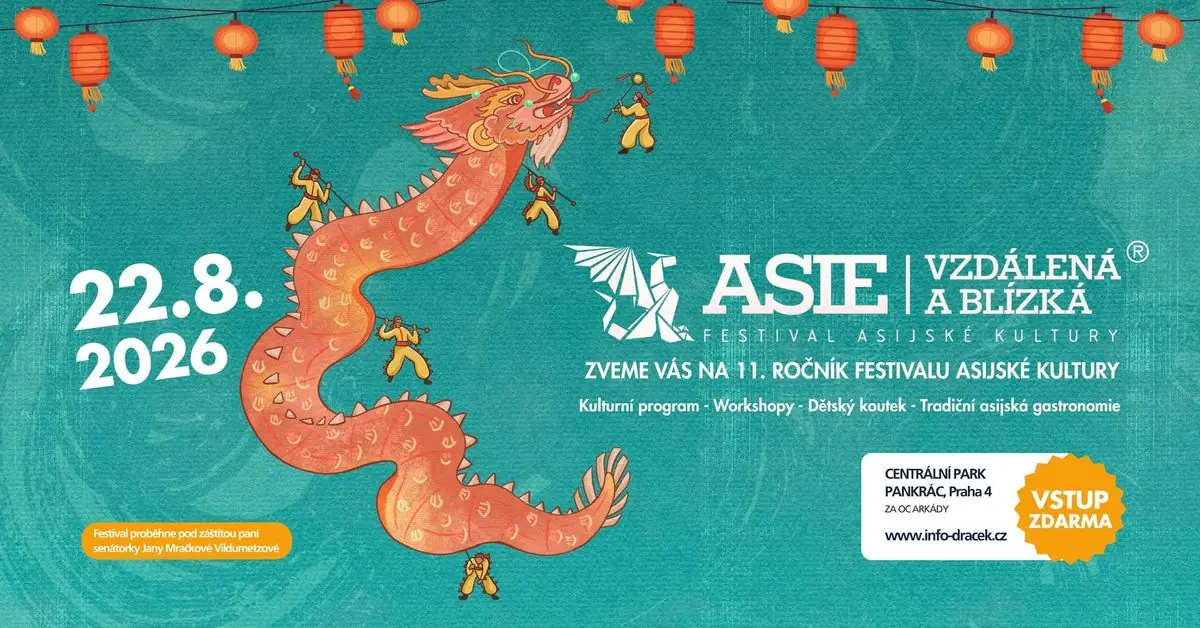 Festival Asie vzdálená a blízká - 11. ročník — Centrální park Praha 4 Pankrác, Praha