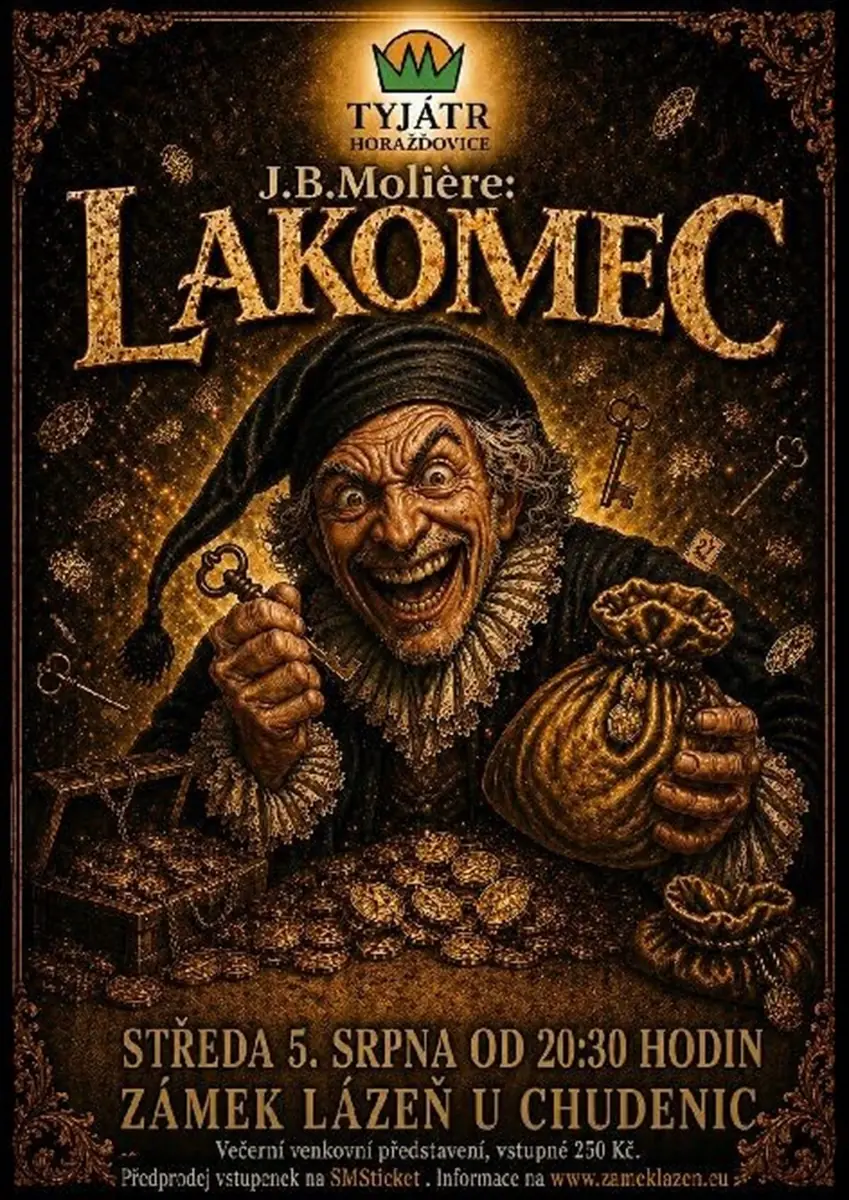 Theatre Performance THE MISER at Lázeň Castle near Chudenice — Zámek Lázeň, Chudenice