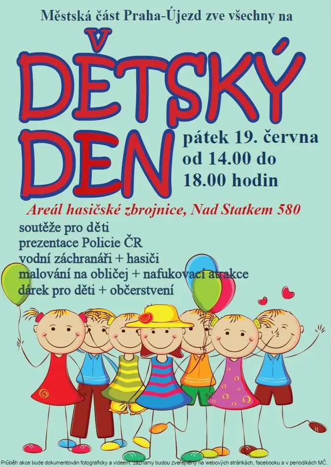 DĚTSKÝ DEN – pátek 19. června 2026 od 14 hodin — Újezd, Praha