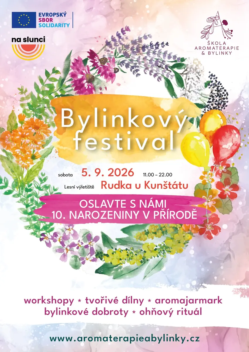 Bylinkový festival 2026 - AromaOslava — Výletiště Rudka u Kunštátu, Rudka