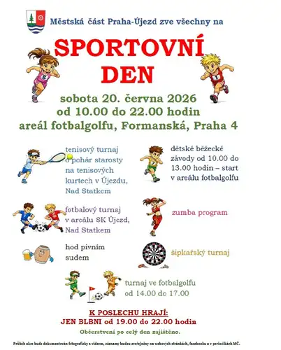 DĚTSKÉ BĚŽECKÉ ZÁVODY – online přihlášky – sobota 20.6.2026