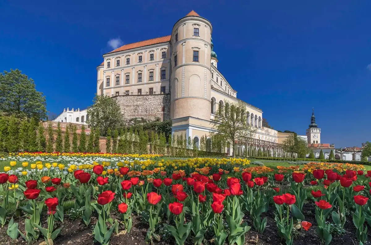 Открытый сад в Миколове — Regionální muzeum v Mikulově - Zámek Mikulov, Микулов