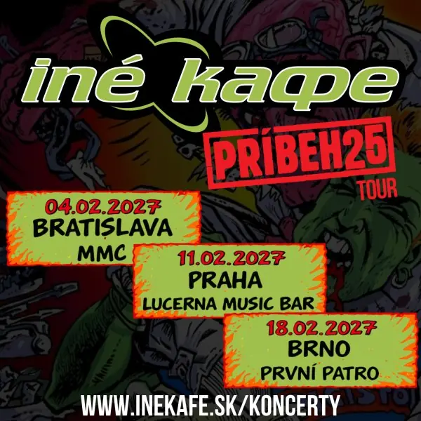 INEKAFE – PRÍBEH 25 rokov ŠPECIÁL Tour 2027 — První Patro, Brno