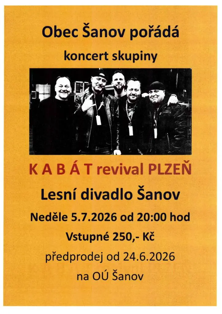 KABÁT Revival Plzeň Concert — Přírodní amfiteátr v lesoparku, Šanov