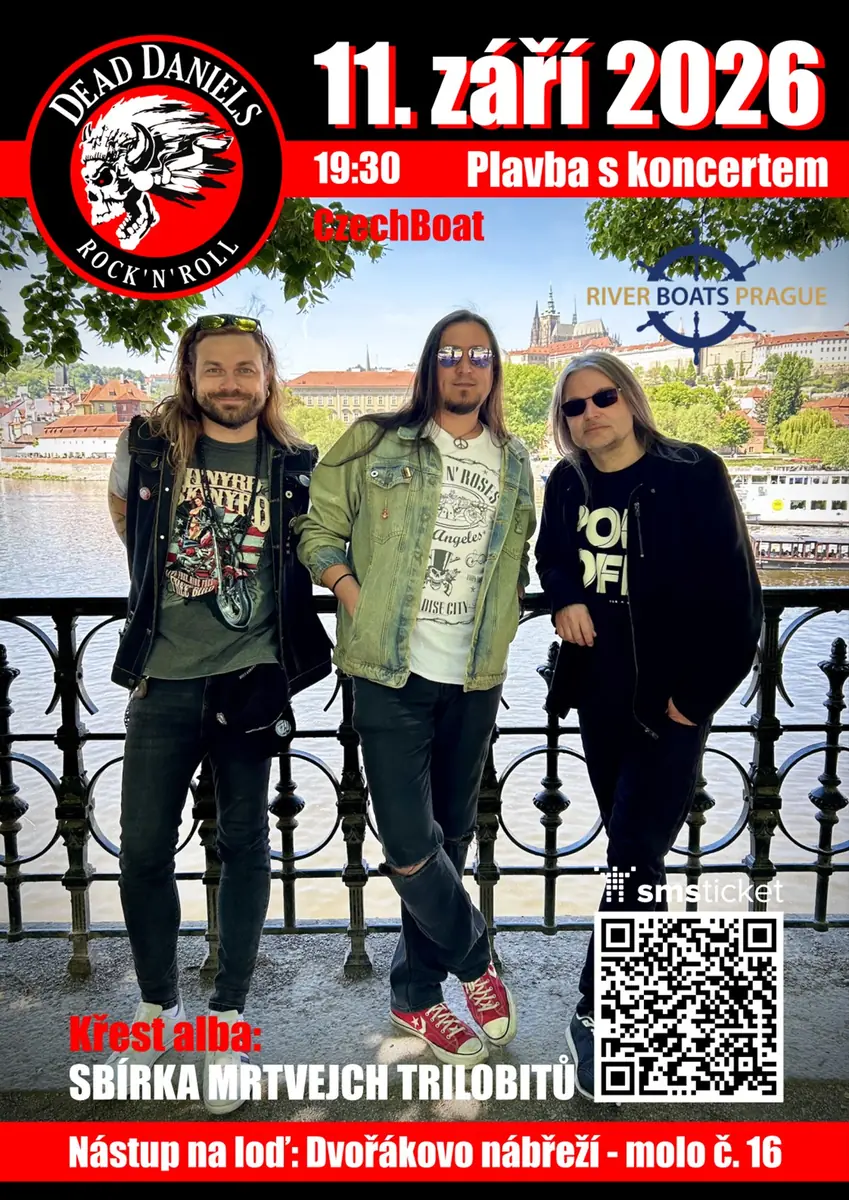 Kreuzfahrt mit Dead Daniels Konzert — River Boats Prague, Prag