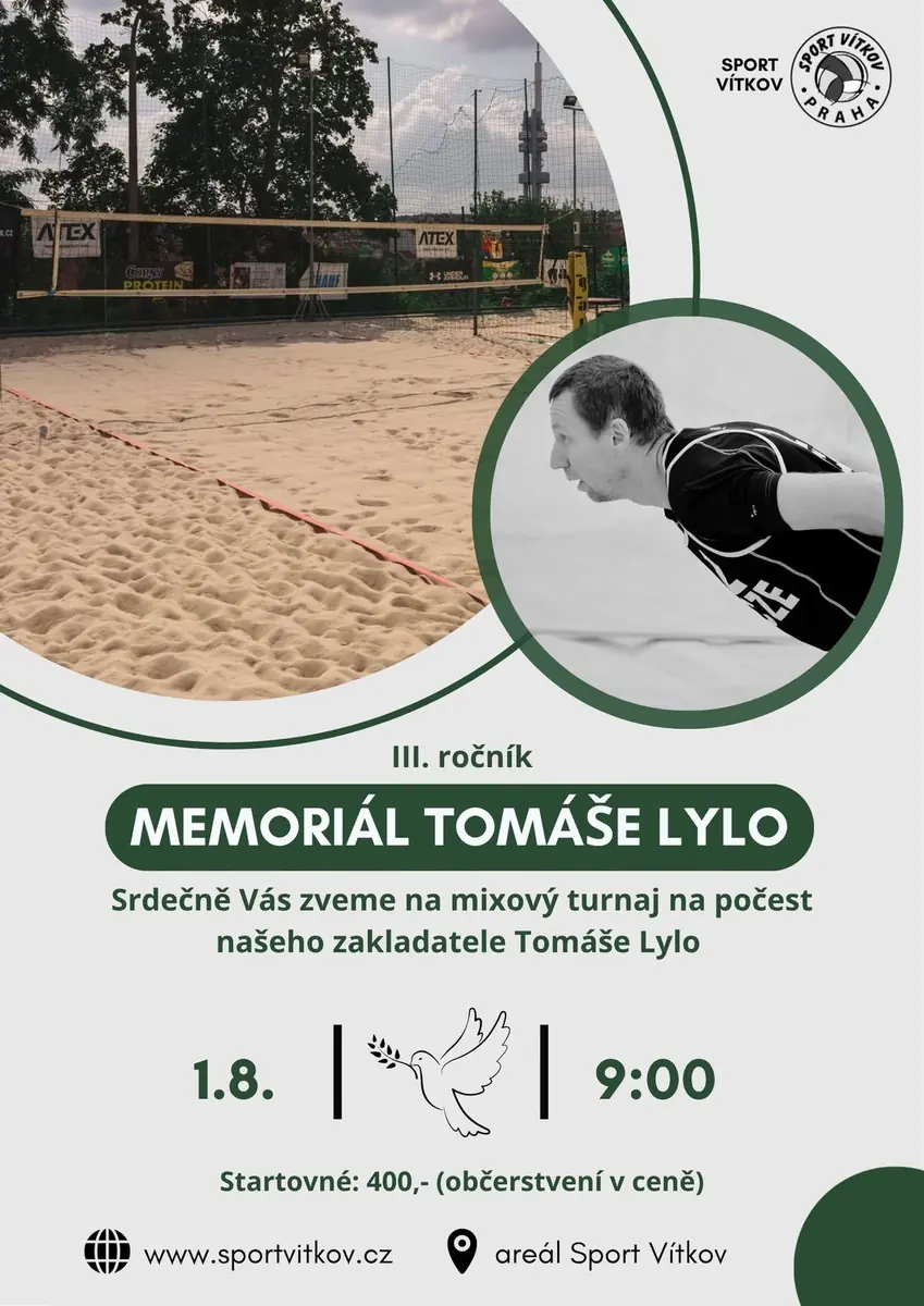 3. ročník Memoriál T. Lylo — Beachvolejbal Sport Vítkov, Praha