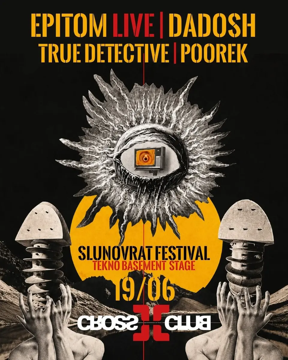Slunovrat festival tekno stage w/ Epitom live — Cross Club, Прага