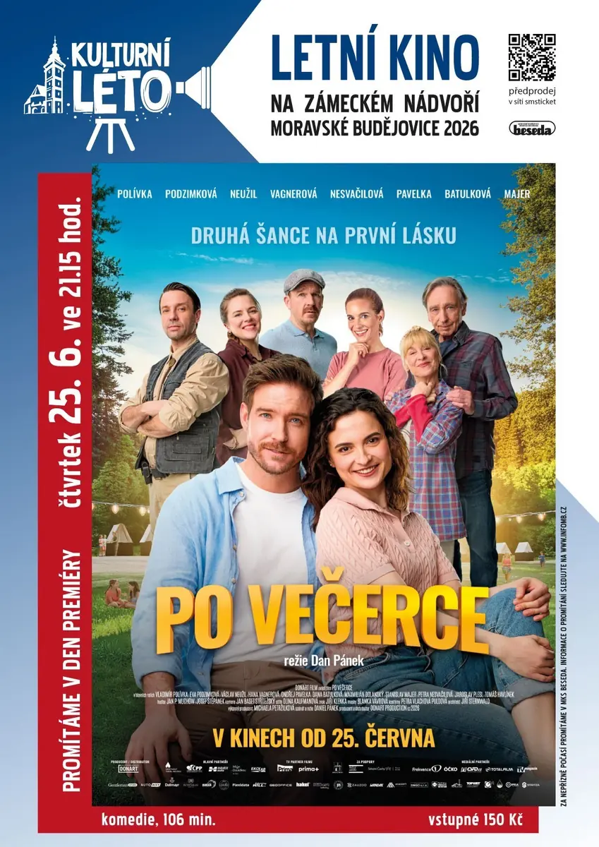 Letní kino: Po večerce — Zámecké nádvoří, Moravské Budějovice