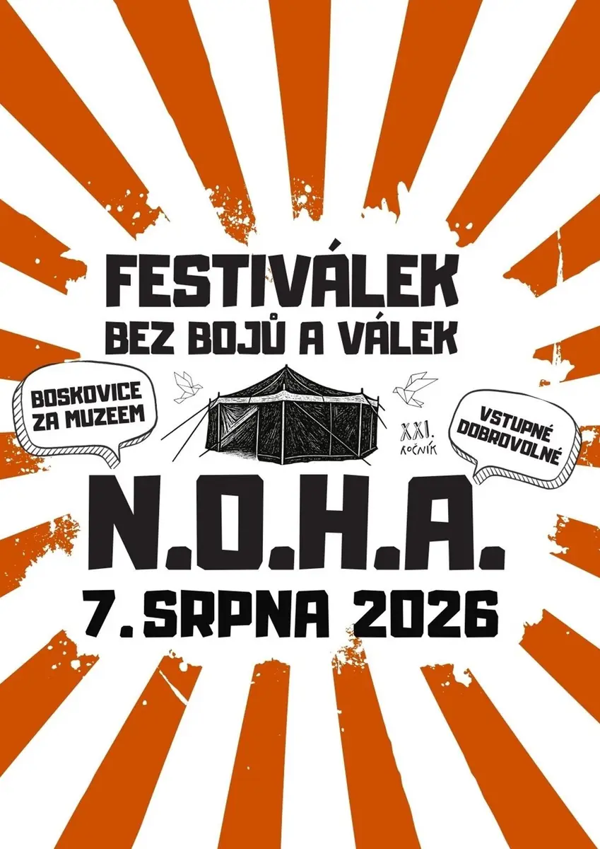 Festiválek bez bojů a válek 2026 — za muzeem, Boskovice