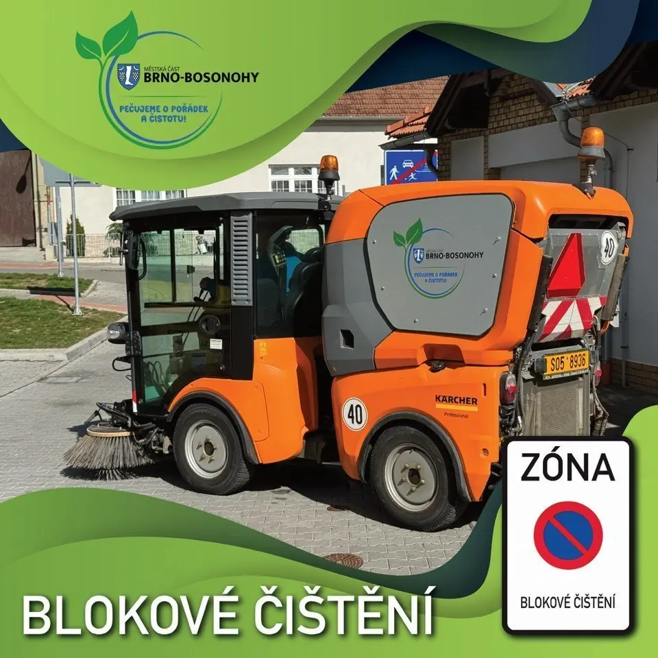 Blokové čištění dne 17.6.2026 — Bosonohy, Brno