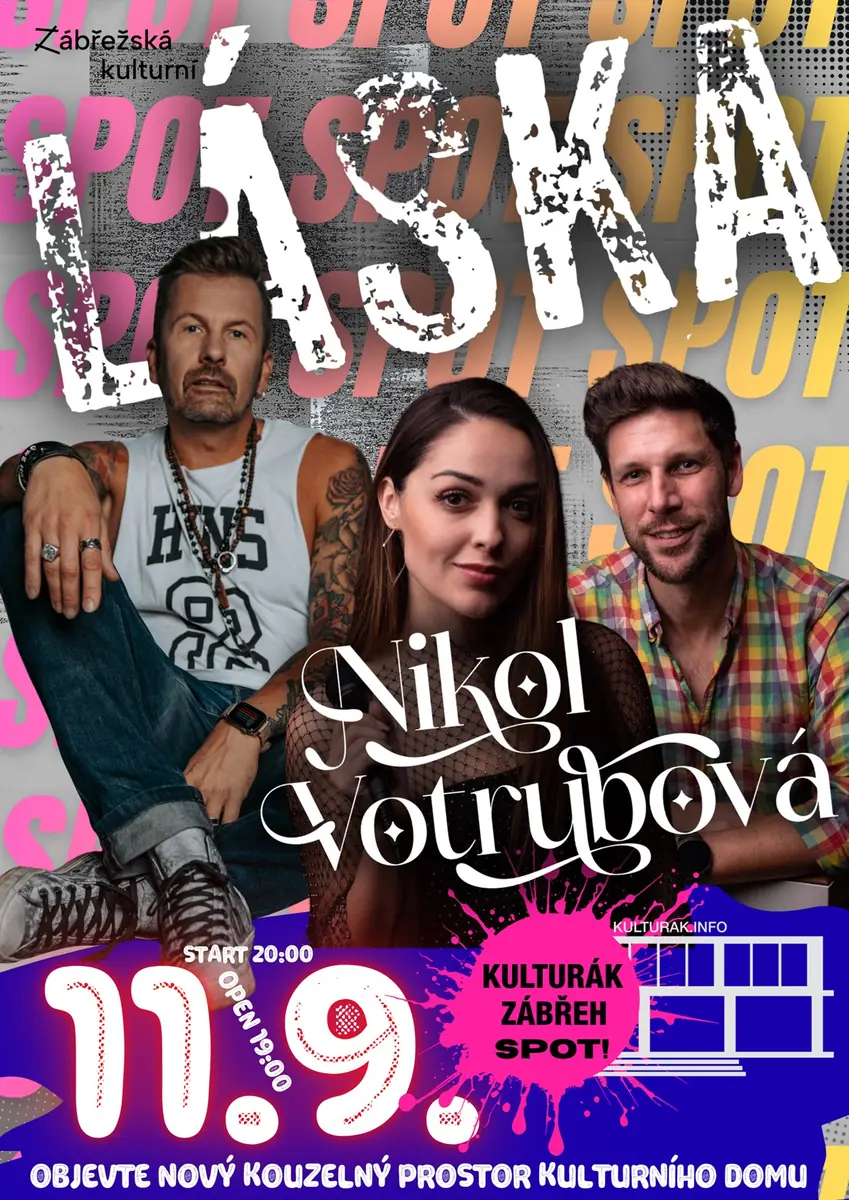 Láska & Nikol Votrubová — Kulturní dům, Zábřeh