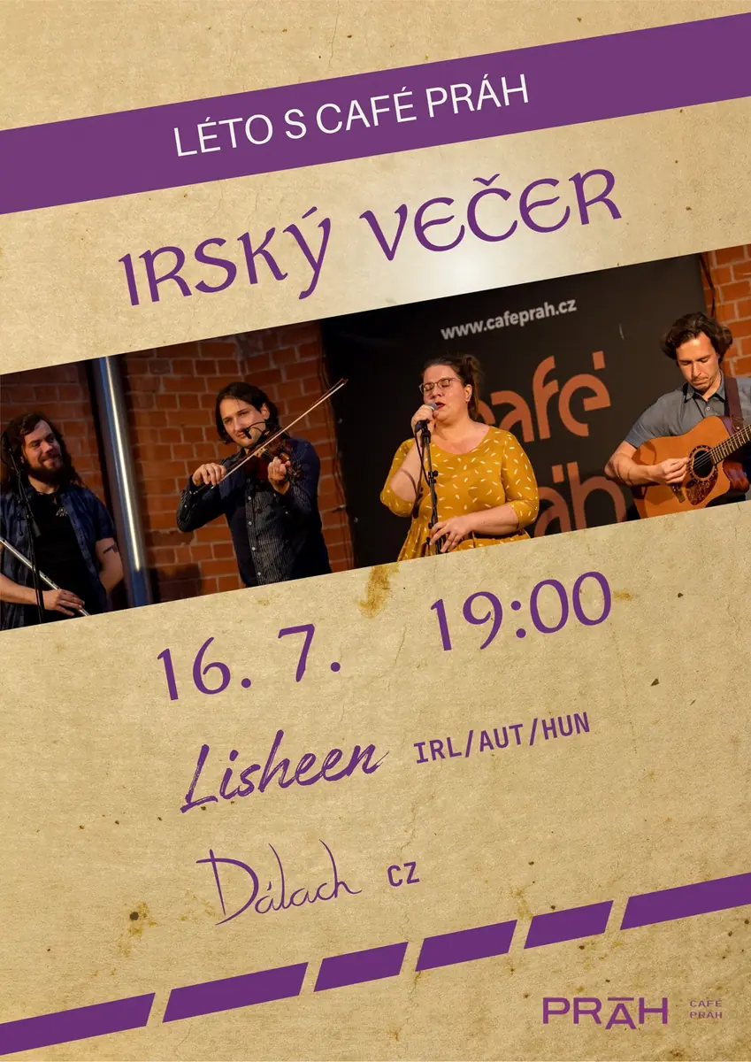 Літо в Café Práh: Ірландський вечір - Lisheen & Dálach — Кафе Праг, Брно