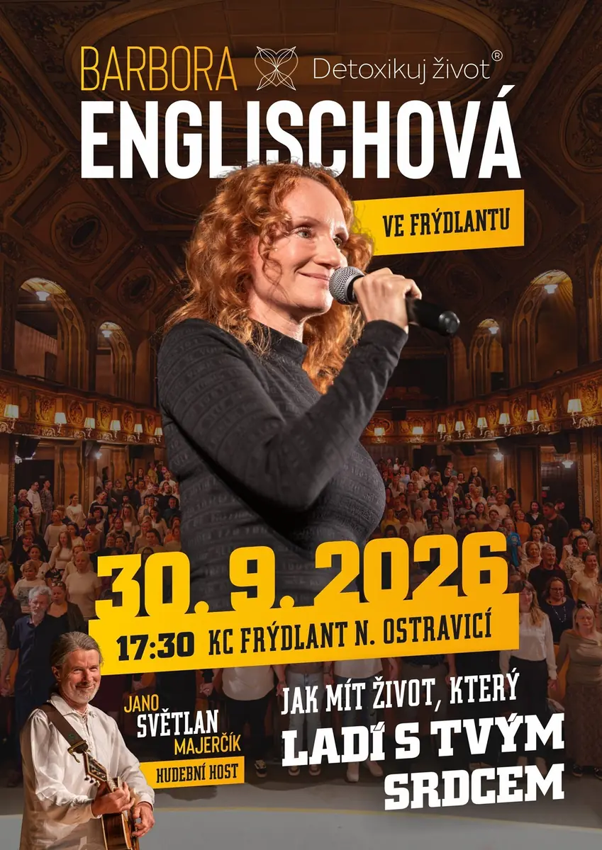 Barbora Englischová - Detoxikuj tour 2026 - Frýdlant nad Ostravicí — Kulturzentrum Frýdlant nad Ostravicí, Frýdlant nad Ostravicí