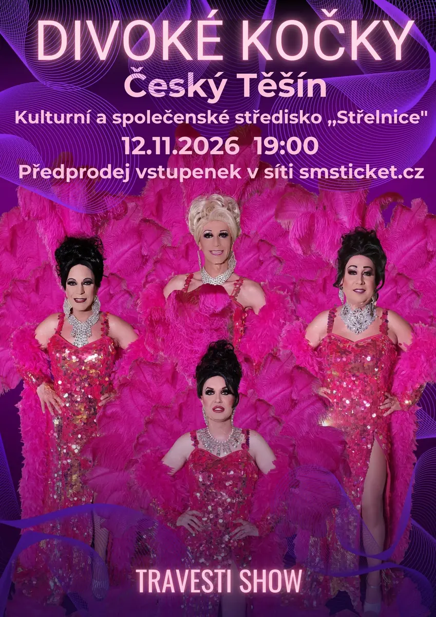 Travesti Divoké kočky v Českém Těšíně — Kulturní a společenské středisko Střelnice, Český Těšín