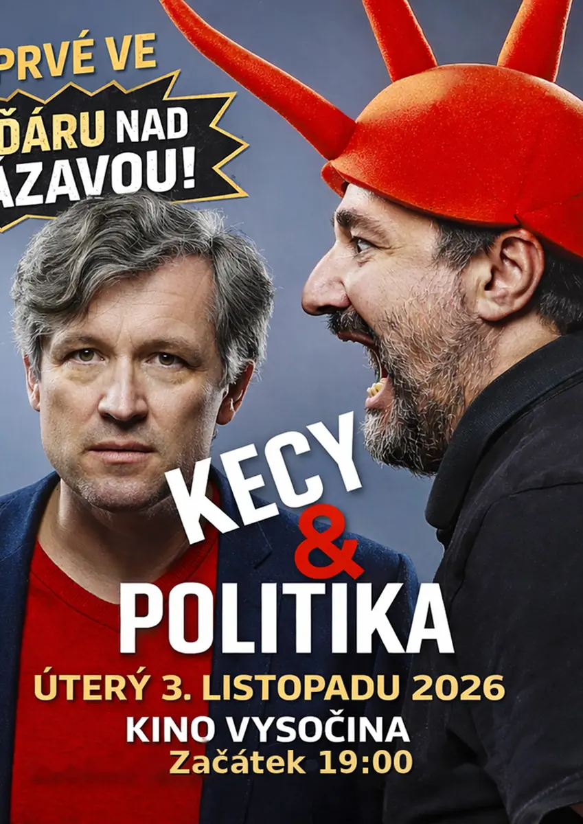 Bohumil Pečinka und Petros Michopulos: Kecy & politika - live — Kino Vysočina, Žďár nad Sázavou