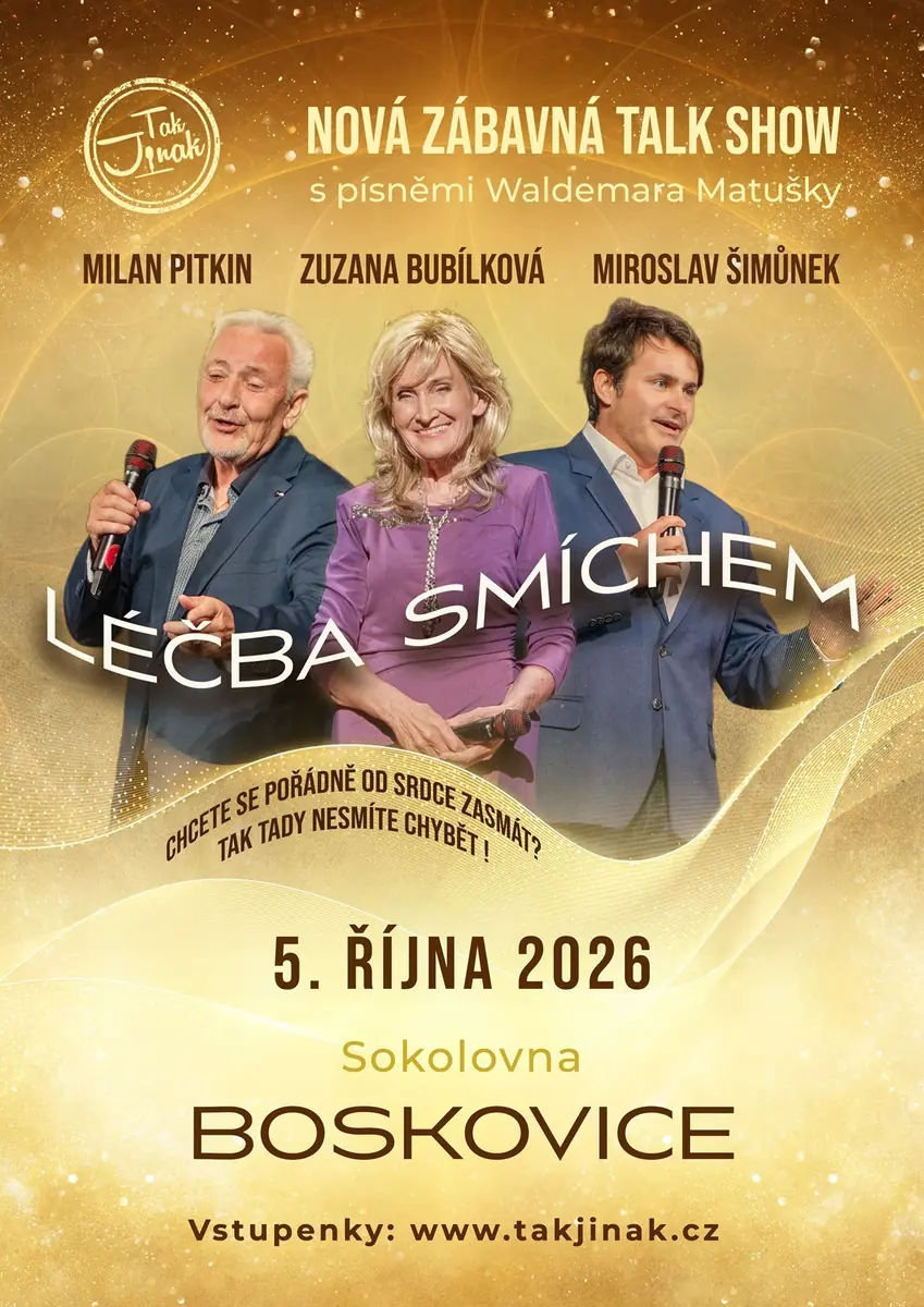 Léčba smíchem - Talk show / Bubílková, Pitkin, Šimůnek — Sokolovna, Boskovice