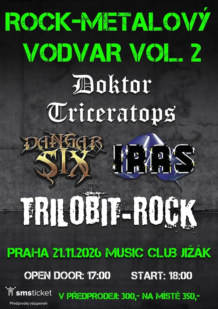 Rock-Metalový Vodvar vol.2 — Music Club Jižák, Prague