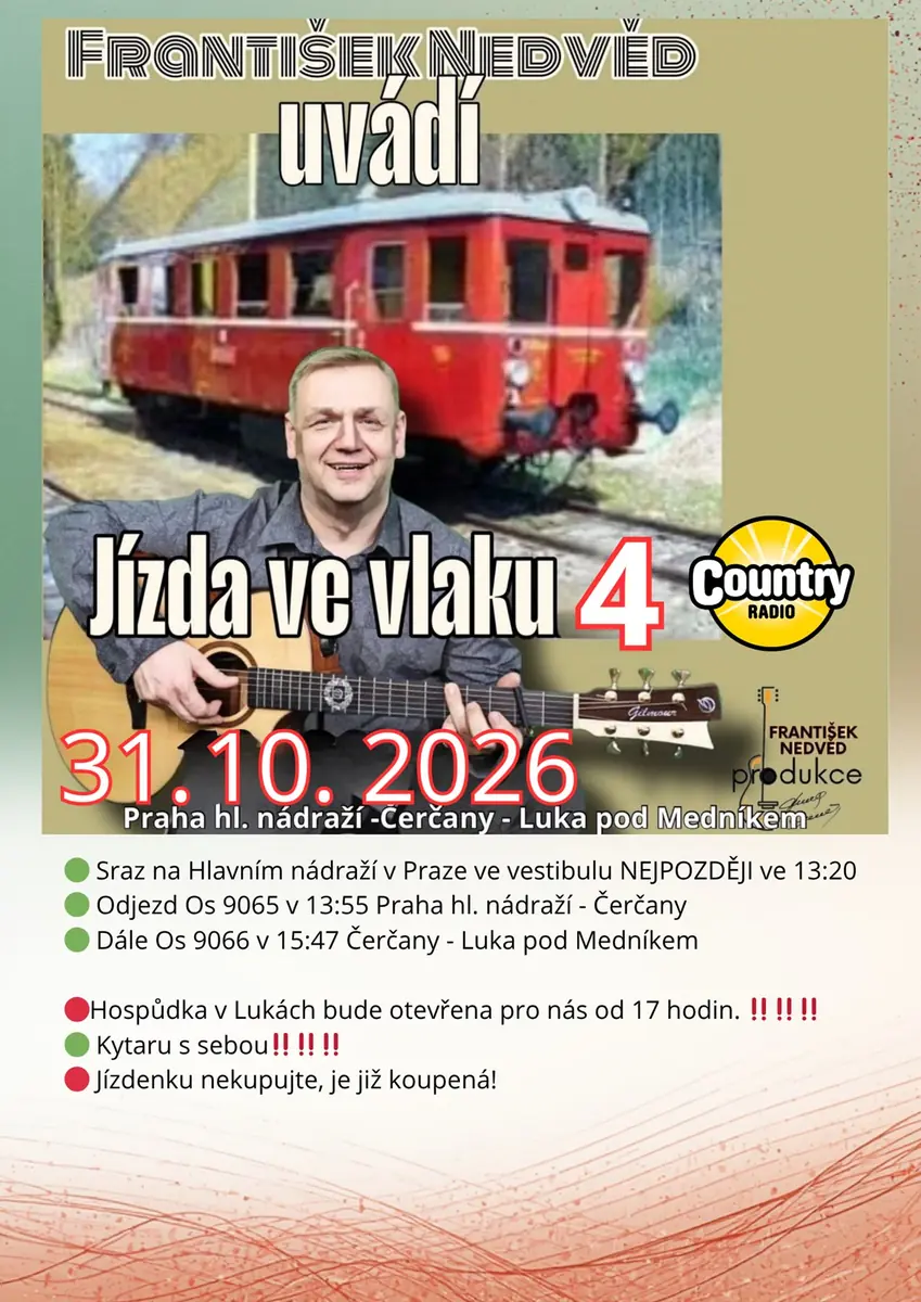 Поїзна поїздка 4 — Hospoda u nádraží Luka pod Medníkem, Jílové u Prahy
